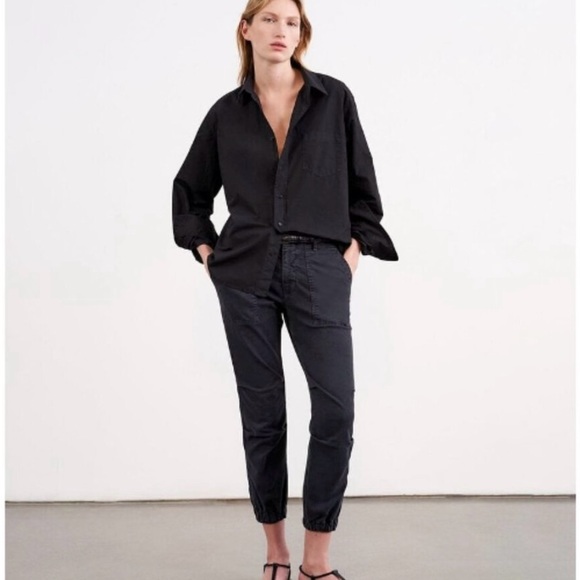 Nili Lotan Size 0 Cropped Military Pants, Carbon - Picture 3 of 10